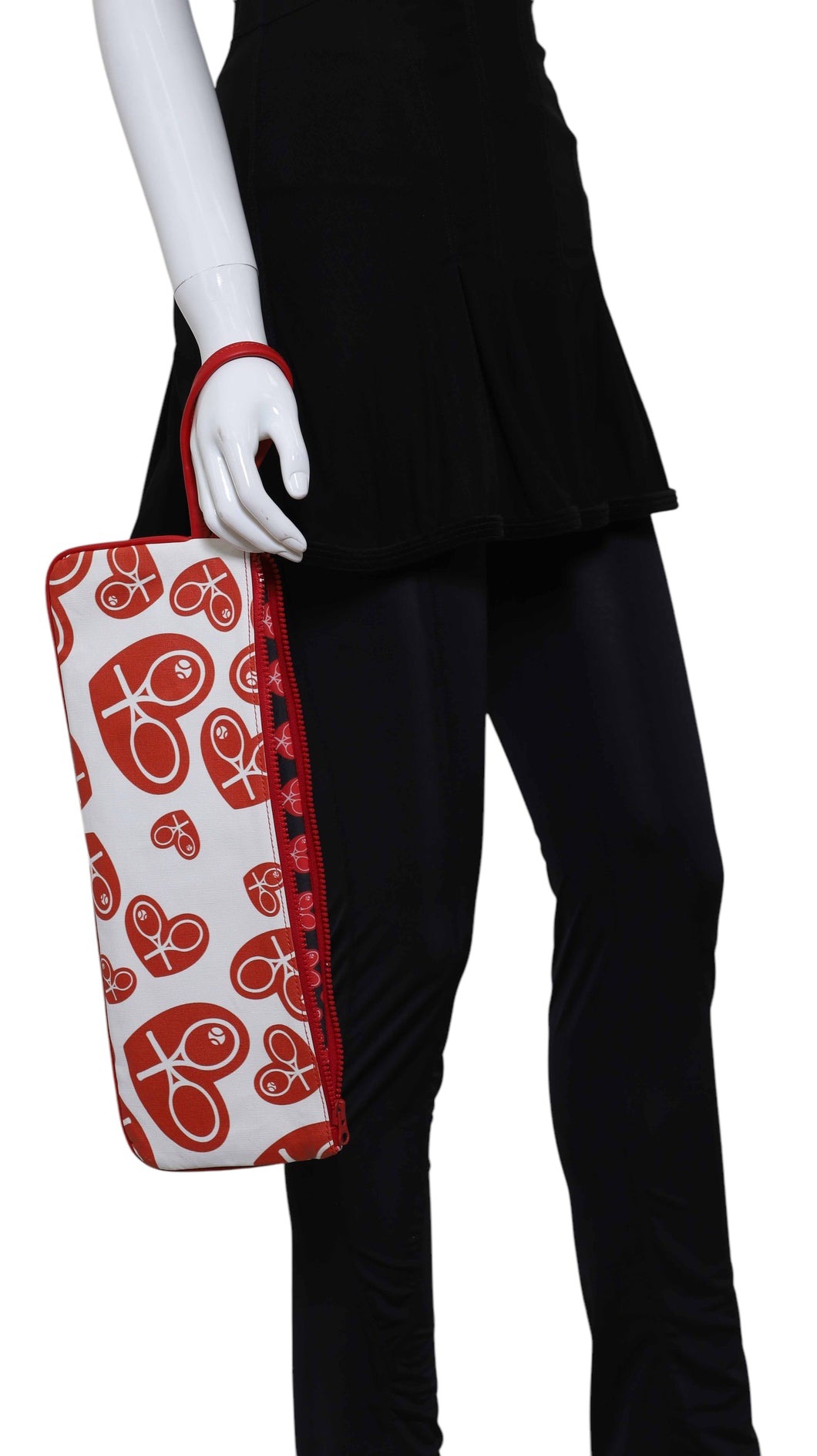 Random Heart + Silver Glitter LOVE Clutch