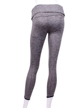 Load image into Gallery viewer, This is our limited edition rolled/high waist leggings in Grey.  This piece has soft and quick-drying.  We make these in very small quantities - by design.  Unique.  Luxurious.  Comfortable.  Cool.  Fun.
