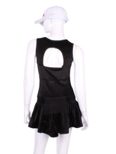 Load image into Gallery viewer, Sandra Mee Court To Cocktails Tennis Dress Black Velvet
