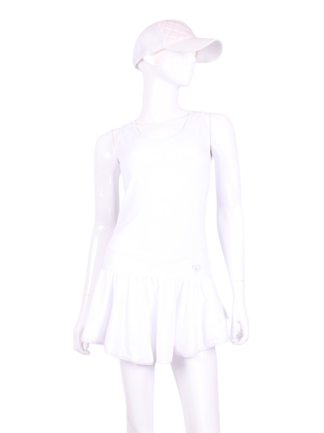 The Sandra Mee Dress offers a playful, fun, and very flirty look. Our dress is fitted, and flares out at the skirt with cute cut out ''O'' in the back. It is perfect for tennis, running and golf (with our Leg Lengthening Leggings), and of course, a trip to your after-court party with your friends. It was designed for confident women like you!