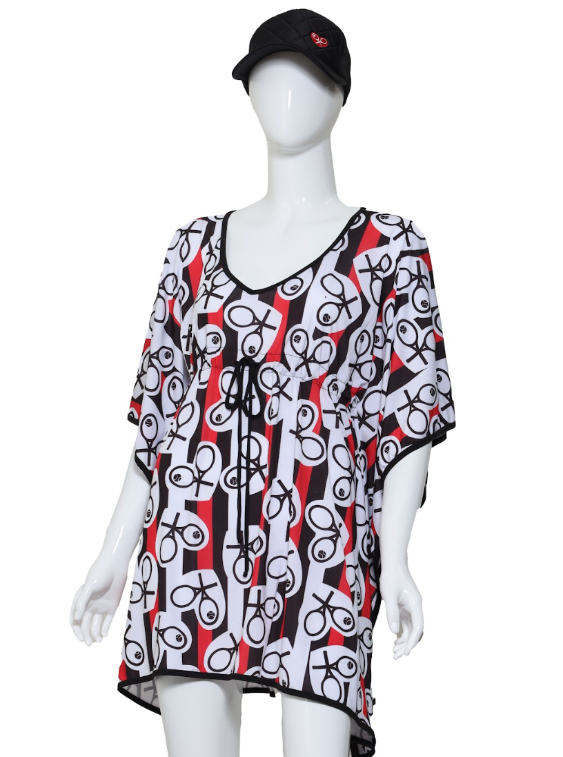 Red Black White Cleo Sneakers to Flip Flops Tennis Dress