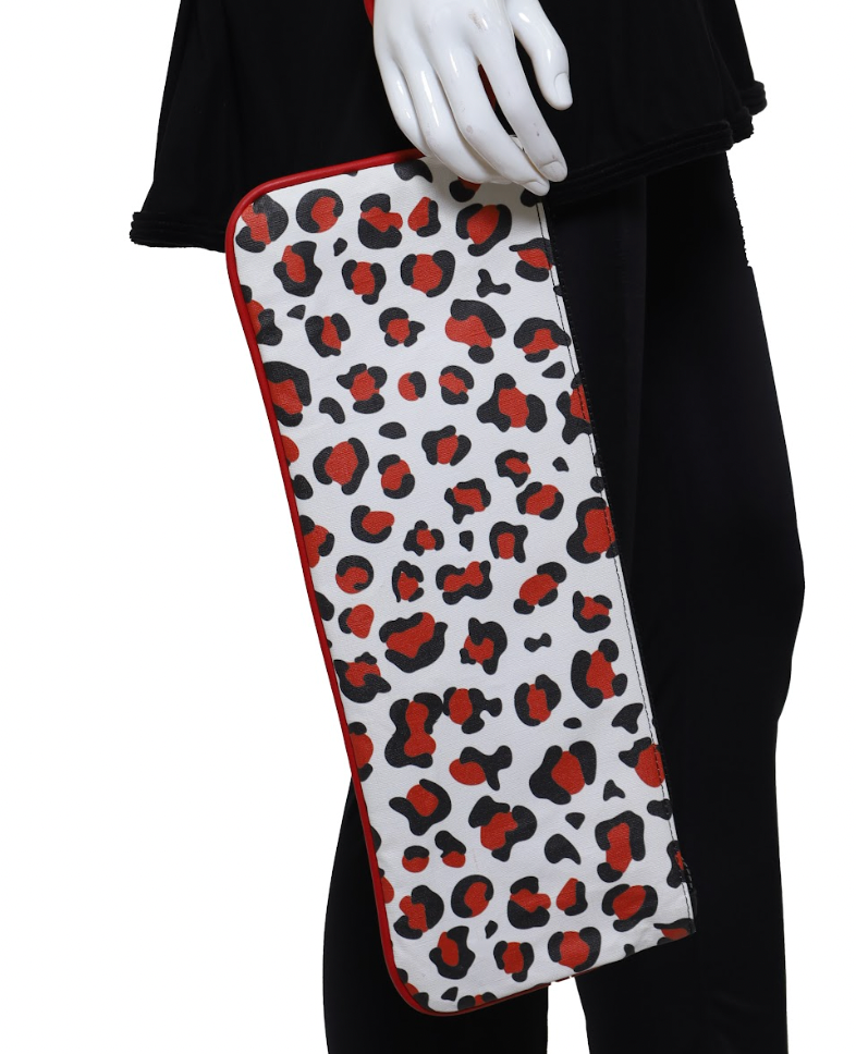 Red Leopard On White Clutch