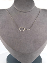 Load image into Gallery viewer, This choker necklace has a horizontal solid 14k yellow gold 1&quot; racket with loads of Diamonds!  With the dainty and very fancy shiny gold chain.  The length is 17&quot;.  This racket design is exclusively mine and hand crafted by a team in downtown Los Angeles.
