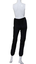 Load image into Gallery viewer, Solid Black Velvet Baggy Warm Up Pants

