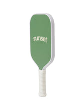 Load image into Gallery viewer, Introducing the (Mocha/Sage) Pro Paddle - a premium-quality Carbon Fiber paddle designed for players wanting to take their game to the next level. This paddle allows you to to generate an optimal amount of power and spin, without sacrificing touch and control. Its elongated shape provides players with greater reach and swifter paddle movements that will keep you one step ahead of the competition.
