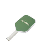 Load image into Gallery viewer, Introducing the (Mocha/Sage) Pro Paddle - a premium-quality Carbon Fiber paddle designed for players wanting to take their game to the next level. This paddle allows you to to generate an optimal amount of power and spin, without sacrificing touch and control. Its elongated shape provides players with greater reach and swifter paddle movements that will keep you one step ahead of the competition.
