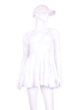 Load image into Gallery viewer, The Adeline Dress offers a playful, fun, and very flirty look. Offers a sweetheart neckline, empire waist and flowing A-line skirt. It is perfect for tennis, running and golf (with our Leg Lengthening Leggings), and of course, a trip to your after-court party with your friends. It was designed for confident women like you!
