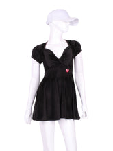 Load image into Gallery viewer, The Adeline Dress offers a playful, fun, and very flirty look. Offers a sweetheart neckline, empire waist and flowing A-line skirt. It is perfect for tennis, running and golf (with our Leg Lengthening Leggings), and of course, a trip to your after-court party with your friends. It was designed for confident women like you!
