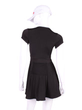 Load image into Gallery viewer, The Adeline Dress offers a playful, fun, and very flirty look. Offers a sweetheart neckline, empire waist and flowing A-line skirt. It is perfect for tennis, running and golf (with our Leg Lengthening Leggings), and of course, a trip to your after-court party with your friends. It was designed for confident women like you!
