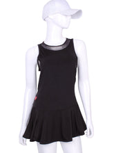 Load image into Gallery viewer, The Andrea Dress offers a playful, fun, and very flirty look. It is perfect for tennis, running and golf (with our Leg Lengthening Leggings), and of course, a trip to your after-court party with your friends. It was designed for confident women like you!
