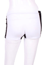 Load image into Gallery viewer, These sexy white low rise shorts are going to want to be seen!   Very light and airy.  The perfect underwear to have for the court-to-cocktails tennis dresses.  Reach up higher for that serve - and show off your LOVE shorties!
