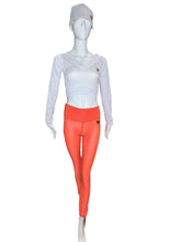 Load image into Gallery viewer, This vee neckline tops arm protection from the sun. Designed very short to allow for access to the back pocket on my court to cocktails tennis dresses. Soft and silky fabric.
