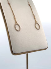 Load and play video in Gallery viewer, Custom exclusive design by Adeline a very unique pair of earrings.   The rackets are 1&quot; long and the earrings sit 2 1/2&quot; down.  The racket and hook are solid gold and adorned with many beautiful clear diamonds to make you &quot;shine&quot; on the court.  Very strong yet light enough to play in!
