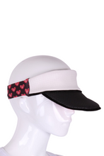 Load image into Gallery viewer, Love Tennis Visor in White - I LOVE MY DOUBLES PARTNER!!!
