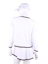 Load image into Gallery viewer, Long Sleeve Baggy Top White - I LOVE MY DOUBLES PARTNER!!!
