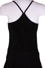 Load image into Gallery viewer, Black Mesh Tiny Tank - I LOVE MY DOUBLES PARTNER!!!
