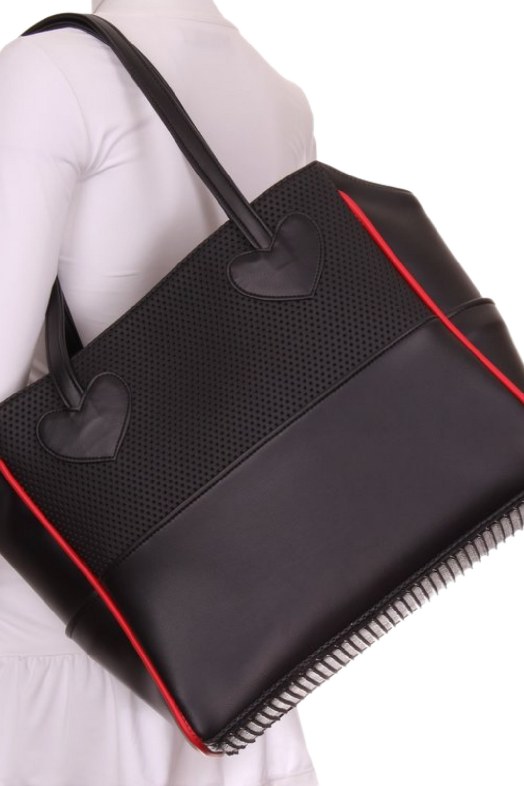 Black + Red Mini LOVE Tote - I LOVE MY DOUBLES PARTNER!!!