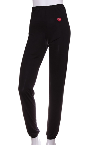 Soft Black Baggy Warm Up Pants - I LOVE MY DOUBLES PARTNER!!!