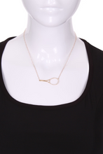 Load image into Gallery viewer, Diamonds Galore 1.5&quot; Tennis Racket Necklace - I LOVE MY DOUBLES PARTNER!!!
