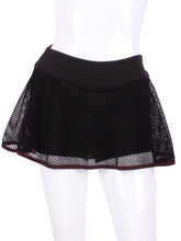 Load image into Gallery viewer, Black Fishnet Tennis O Skirt
