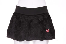 Load image into Gallery viewer, Flower Velvet LOVE “O” Tennis Skirt - I LOVE MY DOUBLES PARTNER!!!

