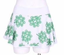 Load image into Gallery viewer, Green Heart Lucky Clover Love &quot;O&quot; Skirt - I LOVE MY DOUBLES PARTNER!!!
