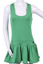 Load image into Gallery viewer, Longer Green Sandra Dee Tennis Dress - I LOVE MY DOUBLES PARTNER!!!
