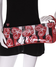 Load image into Gallery viewer, Heart + Clear LOVE Clutch - I LOVE MY DOUBLES PARTNER!!!
