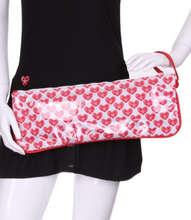 Load image into Gallery viewer, Mini Heart + Clear LOVE Clutch - I LOVE MY DOUBLES PARTNER!!!
