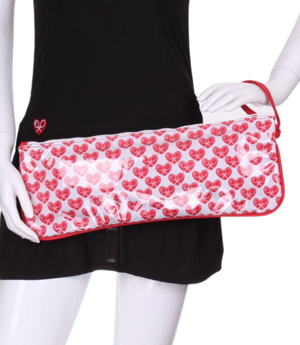 Mini Heart + Clear LOVE Clutch - I LOVE MY DOUBLES PARTNER!!!