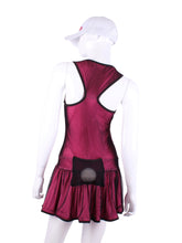 Load image into Gallery viewer, V1 Pink With Black Mesh Sandra Dee Court To Cocktails Tennis Dress
