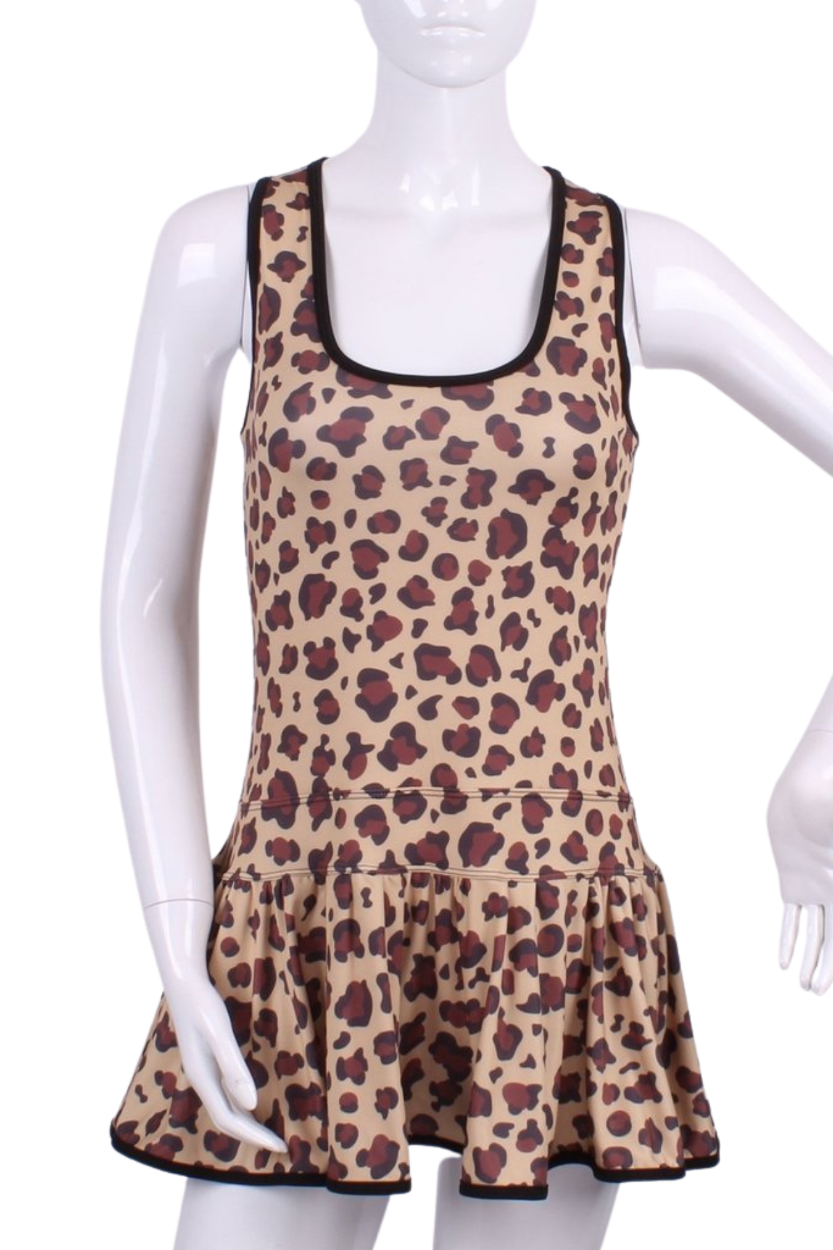 The Leopard Print Longer Sandra Dee Tennis Dress Leopard Sandra
