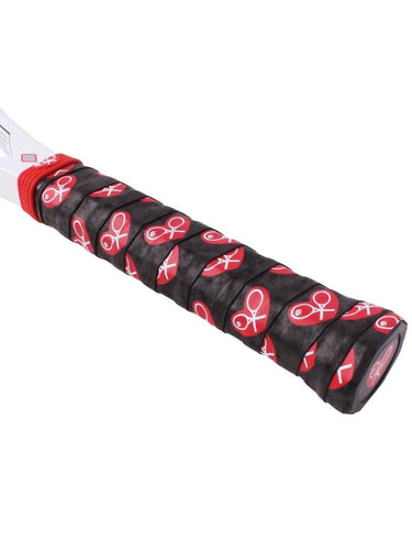 Beautiful Red Heart on black non-slip grip with our Trade Marked logo.