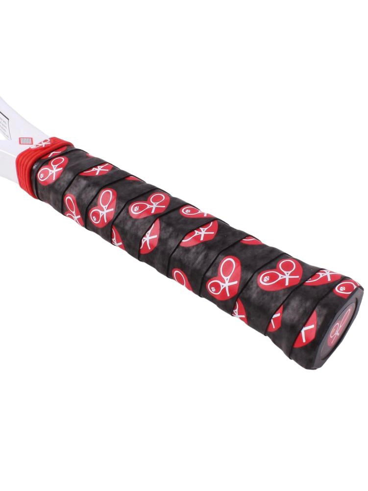 Beautiful Red Heart on black non-slip grip with our Trade Marked logo.