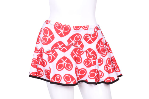 Triangle Skirt North/South/East/West Heart - I LOVE MY DOUBLES PARTNER!!!