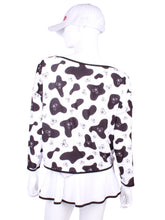 Load image into Gallery viewer, Long Sleeve Baggy Cow Print - I LOVE MY DOUBLES PARTNER!!!
