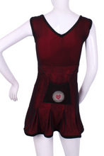 Load image into Gallery viewer, Short Mesh and Red Angelina Court to Cocktails Tennis Dress - I LOVE MY DOUBLES PARTNER!!!

