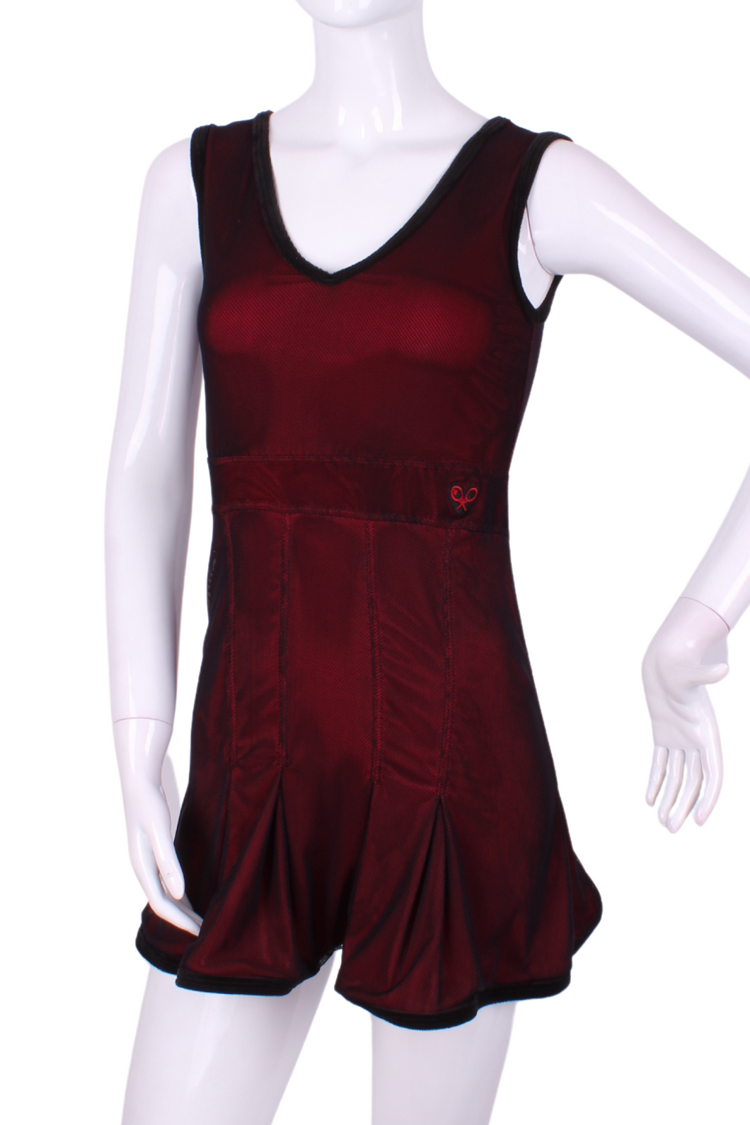 Short Mesh and Red Angelina Court to Cocktails Tennis Dress - I LOVE MY DOUBLES PARTNER!!!
