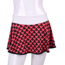 Load image into Gallery viewer, Mini Heart LOVE “O” Skirt White Waistband - I LOVE MY DOUBLES PARTNER!!!
