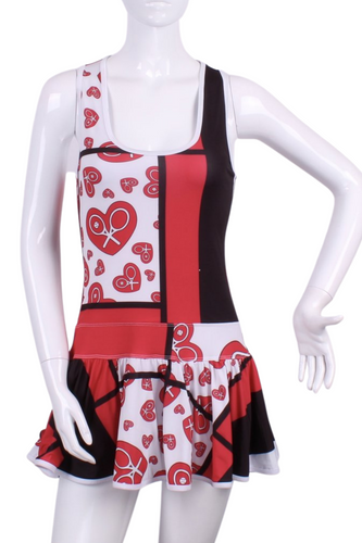 Mondrian Print Sandra Dee Tennis Dress - I LOVE MY DOUBLES PARTNER!!!