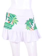 Load image into Gallery viewer, This “limited edition” print is available in the Ruffle Skirt styles.     The waistband and shorties are white.
