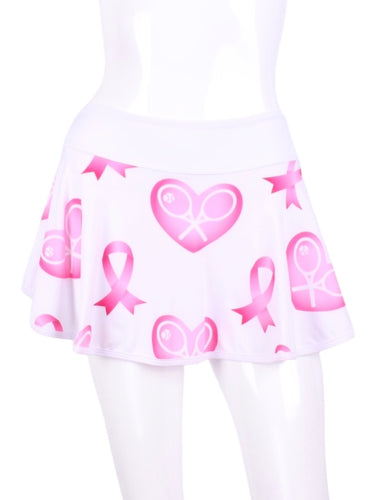 This gorgeous Pink Breast Cancer Awareness and Rackets on white LOVE 