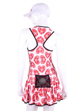 Load image into Gallery viewer, Limited V1 NSEW Red Hearts Sandra Dee Court To Cocktails Tennis Dress
