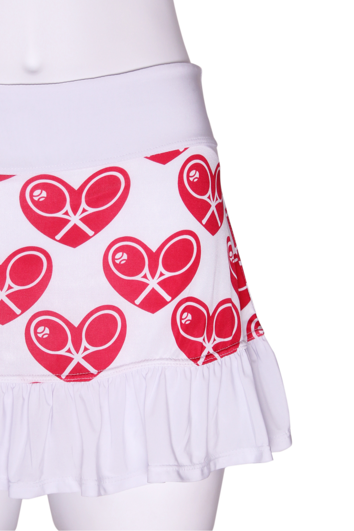 スカート Heart logo tiered skirt Girls' Tiered Mini Skirt In Heart-print Voile For Girls | J.Crew