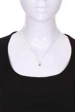 Load image into Gallery viewer, Solid Gold Ball Tennis Necklace - I LOVE MY DOUBLES PARTNER!!!
