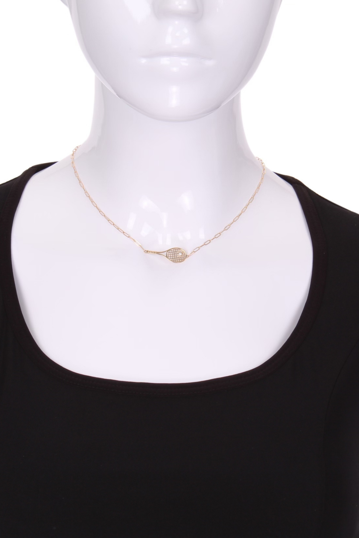 Diamond tennis ball necklace hotsell