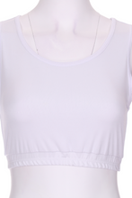 Load image into Gallery viewer, Solid White Love &quot;O&quot; Bra - I LOVE MY DOUBLES PARTNER!!!

