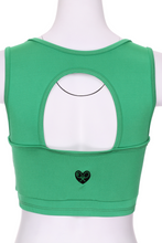 Load image into Gallery viewer, Solid Green Love &quot;O&quot; Bra - I LOVE MY DOUBLES PARTNER!!!
