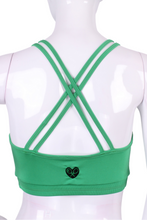 Load image into Gallery viewer, Green LOVE U Bra - I LOVE MY DOUBLES PARTNER!!!
