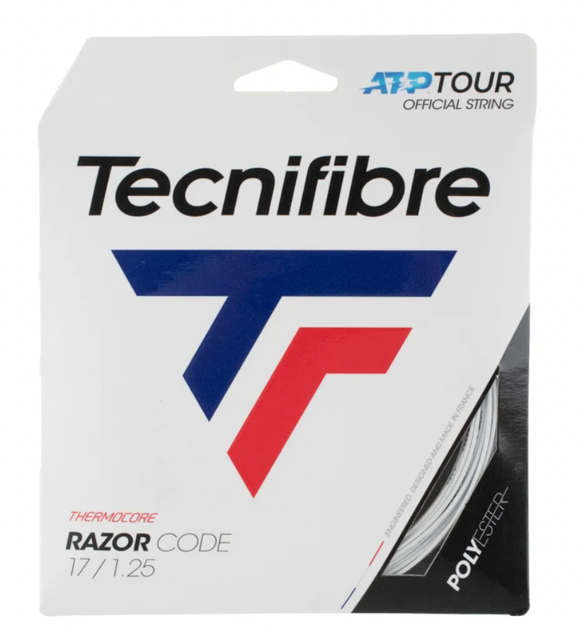 Tecnifibre Razor Code White Polyester Tennis String - I LOVE MY DOUBLES PARTNER!!!